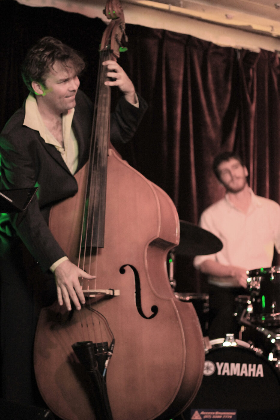 Hans Lovejoy on double bass